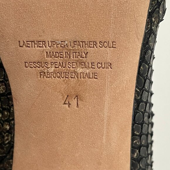 NWOT - Cavallini All Leather High Heel Boots in Reptile Print - Made in Italy - Picture 4 of 15